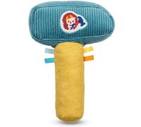 Lilliputiens – Hochet bébé Léon le Hérisson – Imitation marteau, sensoriel, 15 cm, bleu/jaune, dès 3 mois