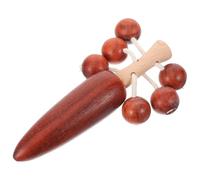 Hochet Musical Traditionnel à Main en Bois Marron pour Tout-petit