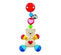 Hochet clip ourson coeur