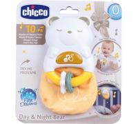 Hochet ourson 2-en-1 veilleuse lumineuse