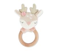 Hochet Peluche Faon Ella, Anneau Dentition Bois Faon Ella