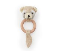 Hochet peluche faon ella, anneau dentition bois raton laveur TU
