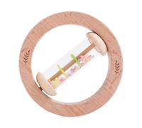 Hochet Pluie en Bois pour Bébé - Hochet Sensoriel à Prise Ergonomique pour le Développement Bébé,Stimuler Les Sens Développement Des Dès 6 Mois