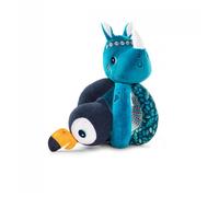 Marius le rhinoceros hochet a poignees Multicolore G