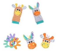 Hochet pour bébé Playgro Wrist Rattle and Foot Finders Orange