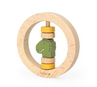 Hochet rond en bois Mr. Dino