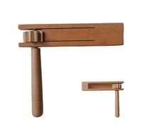 Hochet rotatif en bois, hochet rotatif pour faire du bruit, équipement d'instruments de musique soigneusement poli pour sports, réunions de famille et fêtes.
