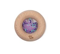 Petit Boum Hochet sensoriel Sensory Donut Aubergines - Bois et plastique - 6-36 mois
