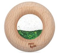 PETIT BOUM Hochet sensoriel Donut Calme Vert - 7 x 7 x 2 cm