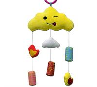 Hochet Suspendu En Forme De Nuage Et De Lune, Dessin Animé Mignon, Pour Poussette, Berceau De Bébé, Jouets En Peluche, Pendentif De Lit Pour Nouveau Né, Jouet Cloche De 0 À 24 Mois Lava1