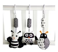 Hochet Suspendu En Peluche, Animal De Dessin Animé, Jouet Avec Carillons Éoliens, Lit De Bébé, Siège De Voiture, Poussette De Voyage, Jouets En Peluche Doux G99c