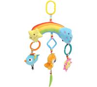 Hochet suspendu -Jouet bébé coffre-fort peluche couleur animal poussette pour oiseau de nuit