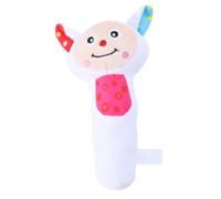 Hochet Suspendu Peluche Agneau Blanc pour Poussette Bébé -né