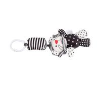 Hochet Suspendu pour bébé, Carillons éoliens en Peluche, Jouets de Poussette avec Rayures Noires et Blanches, Animaux Mignons pour Le Développement Visuel du (Pendentif Lion rayé Noir et