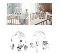 Hochet Suspendu Pour Berceau De Bébé Jouet Mobile Musical En Peluche Pour Bébé Entraînement Sommeil Développement Auditif Et Sensoriel Cloches Lit Fête Prénatale