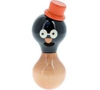 Hochet Vilac Boizoos René le pingouin Bois Noir 6 x 13 cm
