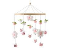 Hochets De Cloche De Lit Pour Bébé,Jouet De Dessin,Teddy Velvet Rabbit Bear Butter,Cpull Mobile Hanger,Cadeaux Pour Enfants - Type Bee-Pink