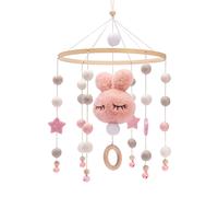 Hochets De Lit Pour Bébé,Mobile,Jouet,Lapin,Ours,Pendentif Animal,Renard,Cloche De Lit,Musique Rotative,Pour Berceau,Projection,Cadeau Pour Bébé - Type Rabbit