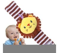 Hochets de poignet d'animaux, hochets de main pour bébé | Jouets de hochets sensoriels doux de dessin animé mignon | Jouet drôle de de pied, hochet éducatif de bracelet de main de bras de bébé