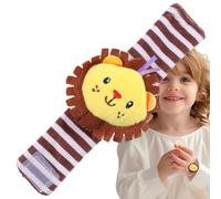 Hochets de poupée pour bébés, Hochets de poupée pour animaux, jouets de bracelet d'animaux en peluche pour bébés | Hochet de poignet amusant pour bras de bébé, jouet éducatif