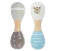 Hochets en bois lot de 2 - motif faon reh TU
