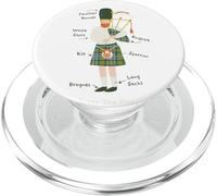 Hochland Joueur de Cornemuse écossais Kilt Écosse Musique PopSockets PopGrip pour MagSafe