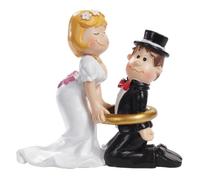 Hochzeit Dekoration Décoration Humoristique pour gâteau/Table Couple de mariés avec Bague