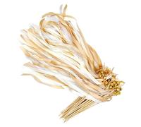 Hochzeitsstäbe - 50-teiliges Feenstab-Luftschlangen-Set, Decorative Glöckchen-Party-Requisiten, Abschiedszubehör, elegante Feierhandde | Zauberstäbe für die Feiertagsdekoration der Dusche