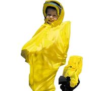 HOCK Housse de pluie pour siège enfant de vélo - Housse de protection contre les intempéries 2 en 1 pour siège de vélo d'enfant - Imperméable avec capuche et réflecteurs - Convient à tous les sièges