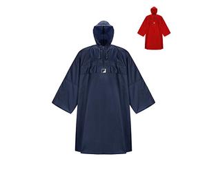 HOCK Poncho de pluie de randonnée Weather AS Climate à manches longues - Le poncho d'extérieur respirant pour hommes et femmes - cape de pluie à coupe large pour la randonnée avec sac à dos - bleu S