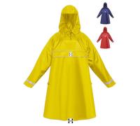 HOCK Premium Poncho E-Bike - Poncho de pluie avec manches pour vélo et E-Bike (FR/ES, Alpha/lettres, L, Taille normale, Taille normale, Jaune)