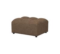 Hocker 48x100 cm Tissu Tissé Marron Foncé ALLURE