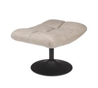 HOCKER - Tabouret repose pieds en tissu gris Gris