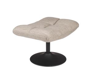 HOCKER - Tabouret repose pieds en tissu gris Gris