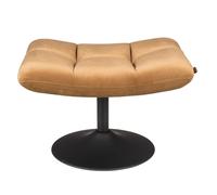 HOCKER - Tabouret repose pieds en velours or Or
