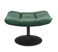 HOCKER - Tabouret repose pieds en velours vert Vert