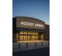 Hockey Arena: / 6x9 Pocket-Size Notebook/ 1 Opening Page/ 118 Lined Pages/ 1 Large Hockey Rink Diagram/ Glossy Cover/
