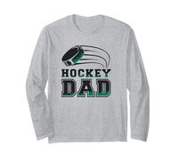 Hockey Dad Fun Père du Joueur de Hockey sur Glace Meme Manche Longue