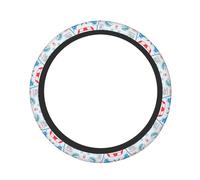 Hockey Elements Creative Motif imprimé élégant Housse de volant antidérapante Fonctionnalité Véhicules Accessoire d'intérieur