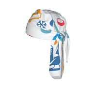 Hockey Elements Creative Pattern Printed Lightweight Cycling Bandana, Quick Dry Helmet Liner Hat for Outdoor Hiking Climbing