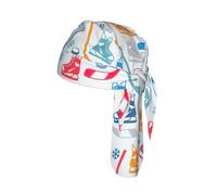 Hockey Elements Écharpe de cyclisme à motif créatif imprimé sous le casque Respirant Séchage rapide Embrasse Doublure moderne pour moto