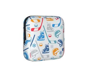 Hockey Elements Sac de rangement pour serviettes hygiéniques à motif créatif, support portable pour serviettes, pochette menstruelle pour adolescentes, sac hygiénique réutilisable