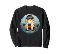 Hockey Girl for Women Winter Sports Vintage Ice Hockey GNOME Sweatshirt