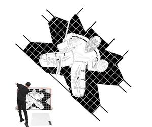 Hockey Net Targets, Accuracy Training & Practicing Tutor Target Set, Equipment, Skill Development Aid, Easy Attachment Nets, Ideal for Kids, Teens, Adult Players