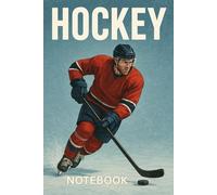 Hockey Notebook: / 6x9 Pocket-Size Notebook/ 1 Opening Page/ 1 Large Hockey Ice Rink Diagram/ 118 lined Pages/ Glossy Cover/