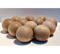 Hockey Revolution Lot de 12 balles suédoises pour la Manipulation de Broderie, en Bois Dur Non Peint, Outil d'entraînement sans Rebond, pour Les compétences de Goutte de Sol, Les décorations, Les