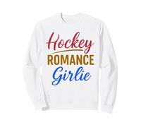 Hockey Romance Girlie Reader Sports Love Reading Sweatshirt