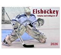 Hockey sur glace - Fair-play et bagarre, Version française (Calendrier mural 2026 DIN A4 portrait), Calendrier CALVENDO mensuel