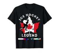 Hockey sur glace Legend Canada Flag Play Hockey Sport Player T-Shirt