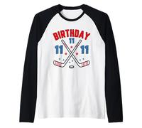 Hockey sur glace onze anniversaire garçon 11ème fête garçon âge 11 ans Manche Raglan